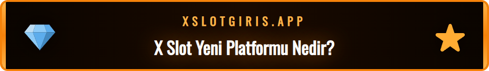 X Slot Yeni platformunun ana sayfasını gösteren ekran görüntüsü.